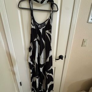 Anthropologie Black and White Dress